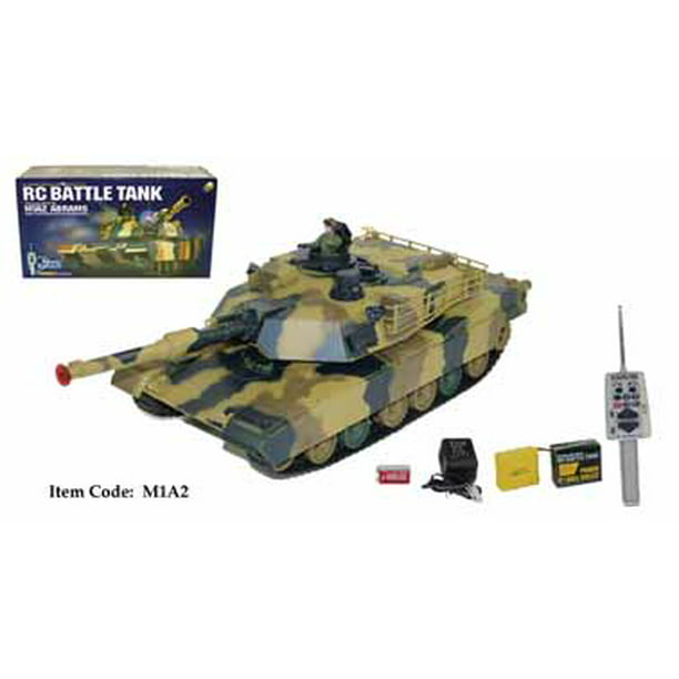 RC Tank M1A2 Abrams USA Airsoft Tank Toy 16 Military Battle Vechile w Sound